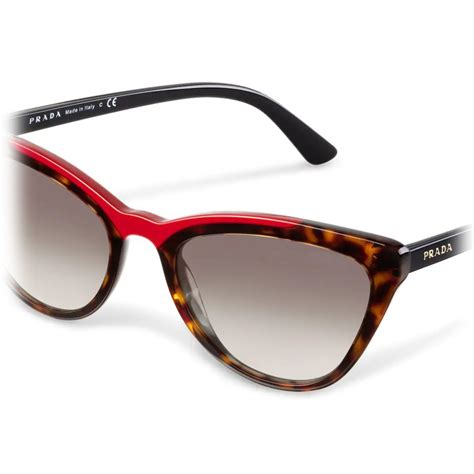 prada red on inside glasses|tiger print Prada glasses.